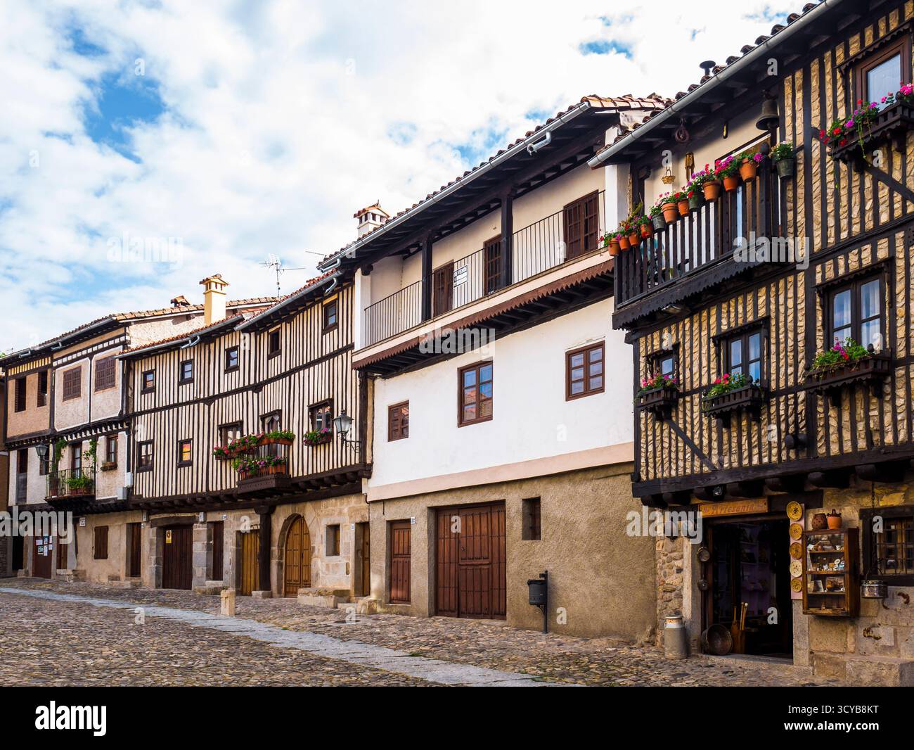 Arquitectura tradicional. La Alberca. Sierra de Francia. Salamanca. Castilla León. España. Stockfoto
