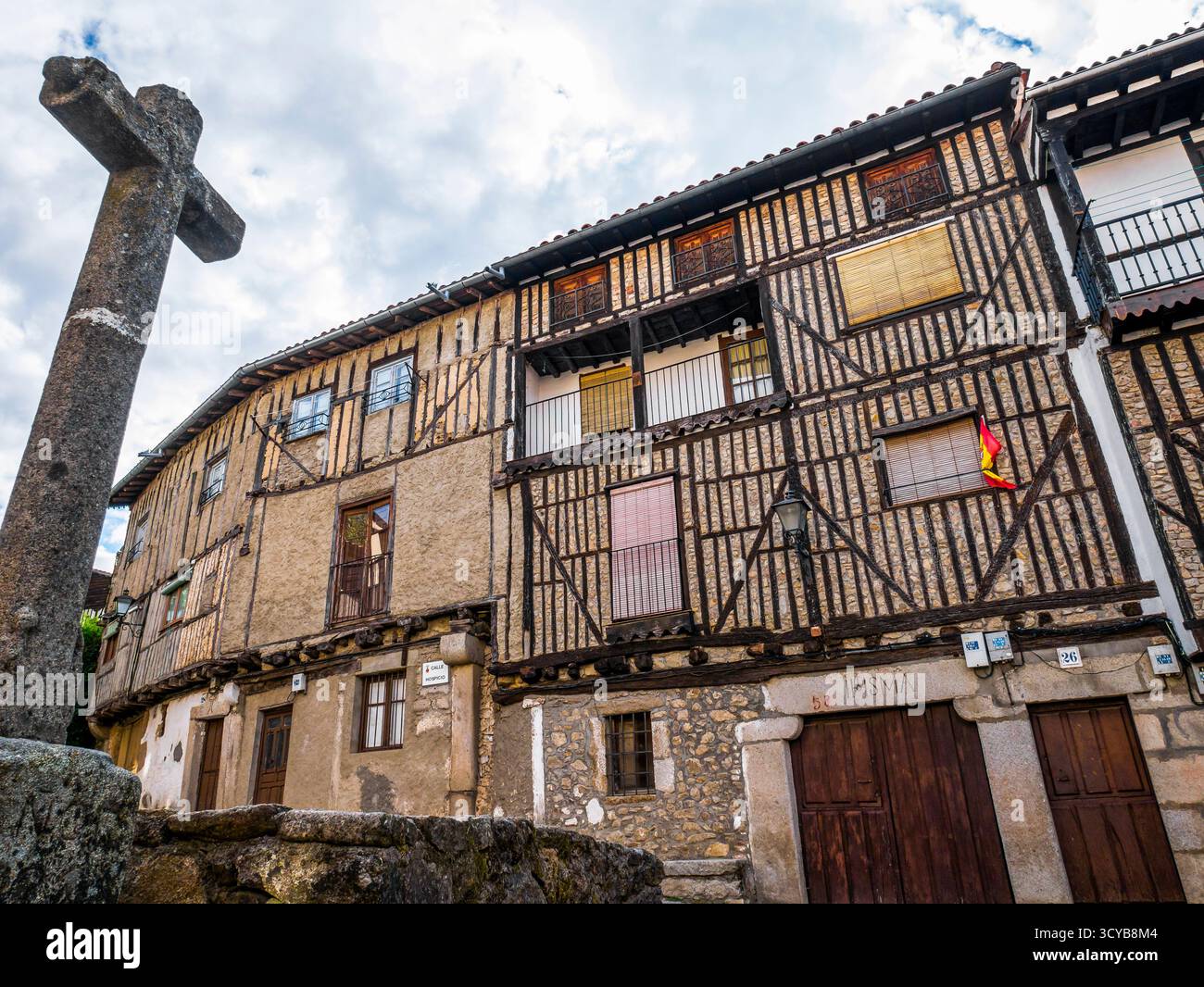 Arquitectura tradicional. La Alberca. Sierra de Francia. Salamanca. Castilla León. España. Stockfoto