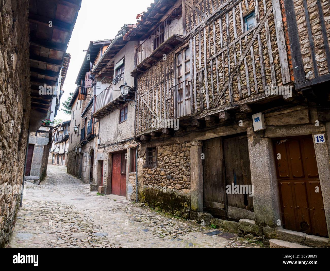 Arquitectura tradicional. La Alberca. Sierra de Francia. Salamanca. Castilla León. España. Stockfoto