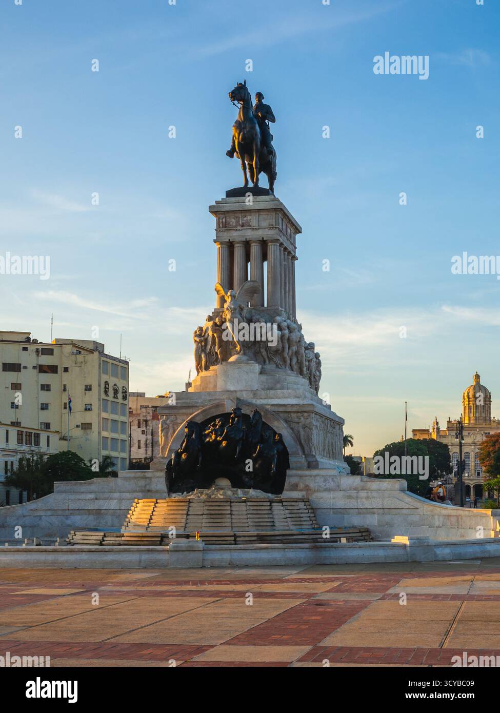 28. Oktober 2019: Denkmal Maximo Gomez in havanna, kuba, errichtet vom Italiener Aldo Gamba im Jahr 1935, gewidmet General Maximo Gomez, unabhängiger Kubaner A Stockfoto