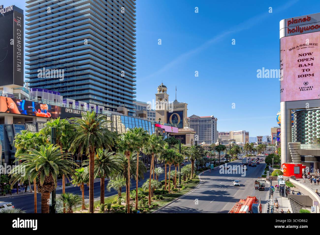 Skyline des Las Vegas Boulevard in Las Vegas, Nevada. Stockfoto