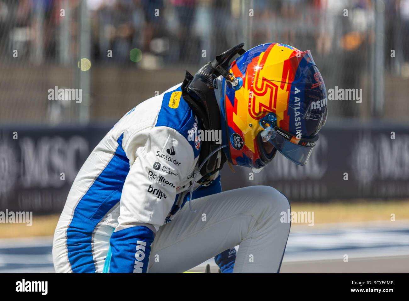 Austin, Texas, USA, 18. Oktober 2025, Carlos Sainz, Williams, während des Qualifying Day F1, Copyright: Filip Skripko/Alamy Live News Stockfoto