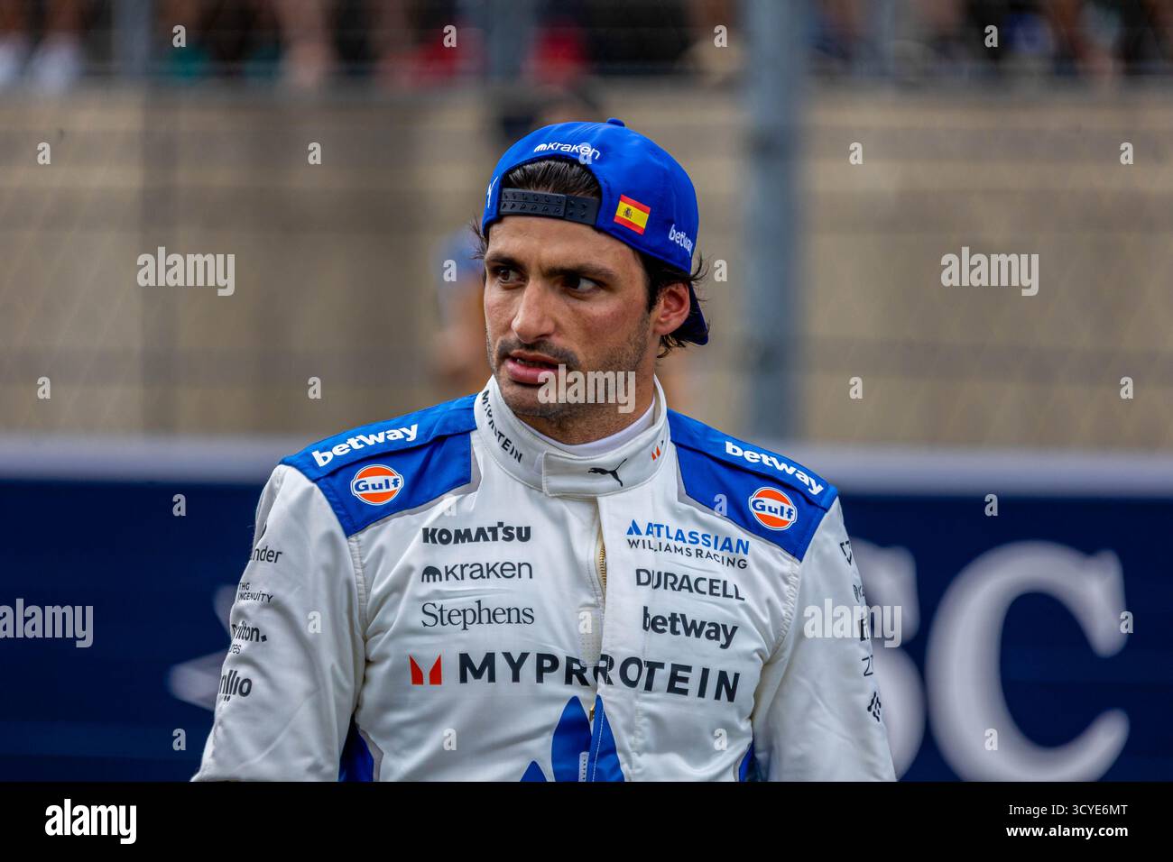 Austin, Texas, USA, 18. Oktober 2025, Carlos Sainz, Williams, während des Qualifying Day F1, Copyright: Filip Skripko/Alamy Live News Stockfoto