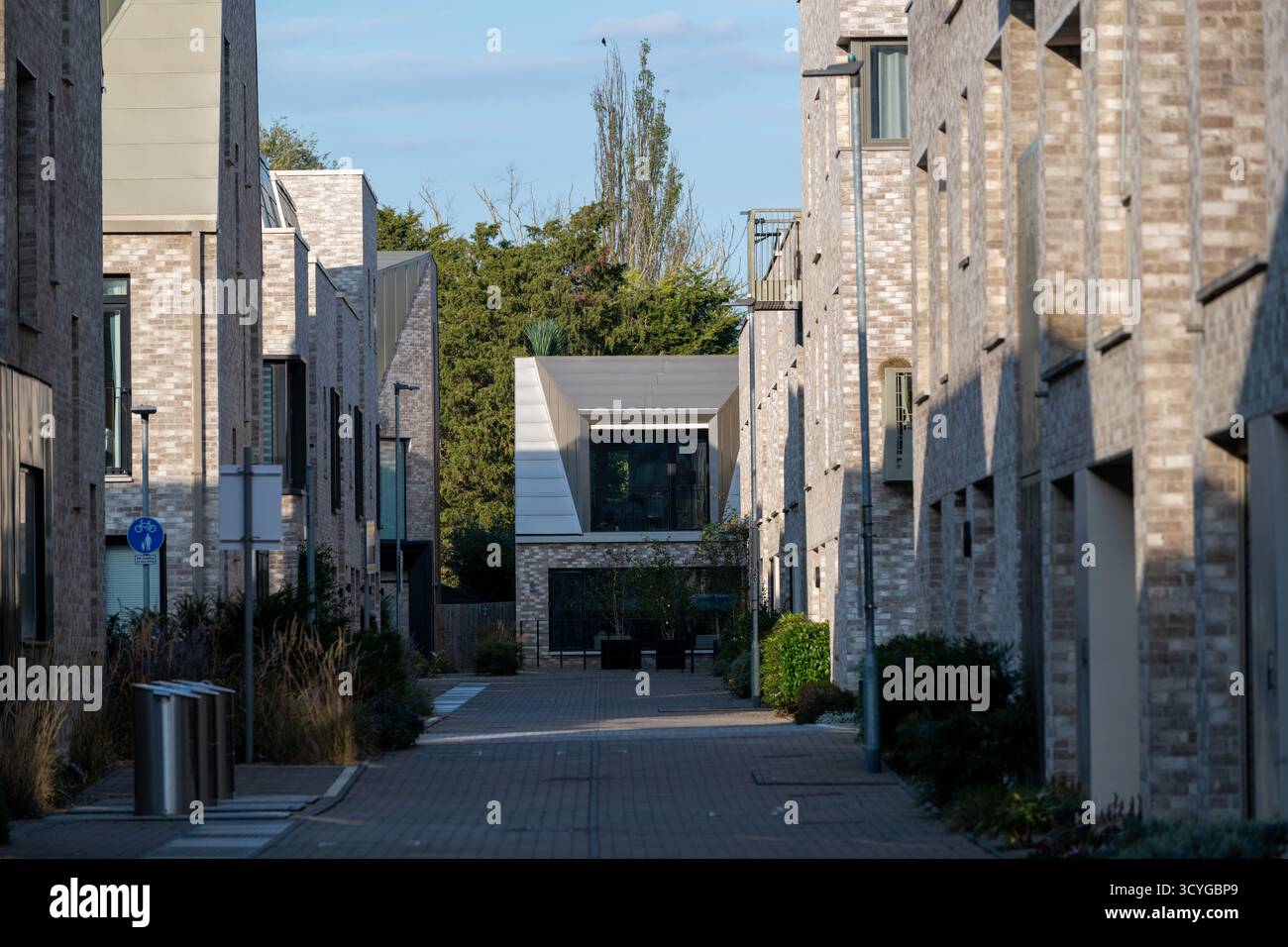 Zeitgenössische, moderne Architektur in Eddington, University of Cambridge, England. Stockfoto