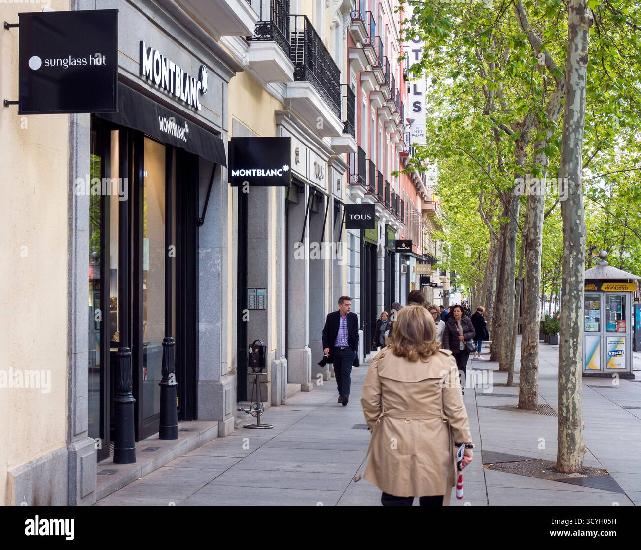 La Milla de Oro (calle Serrano). Madrid. España Stockfoto