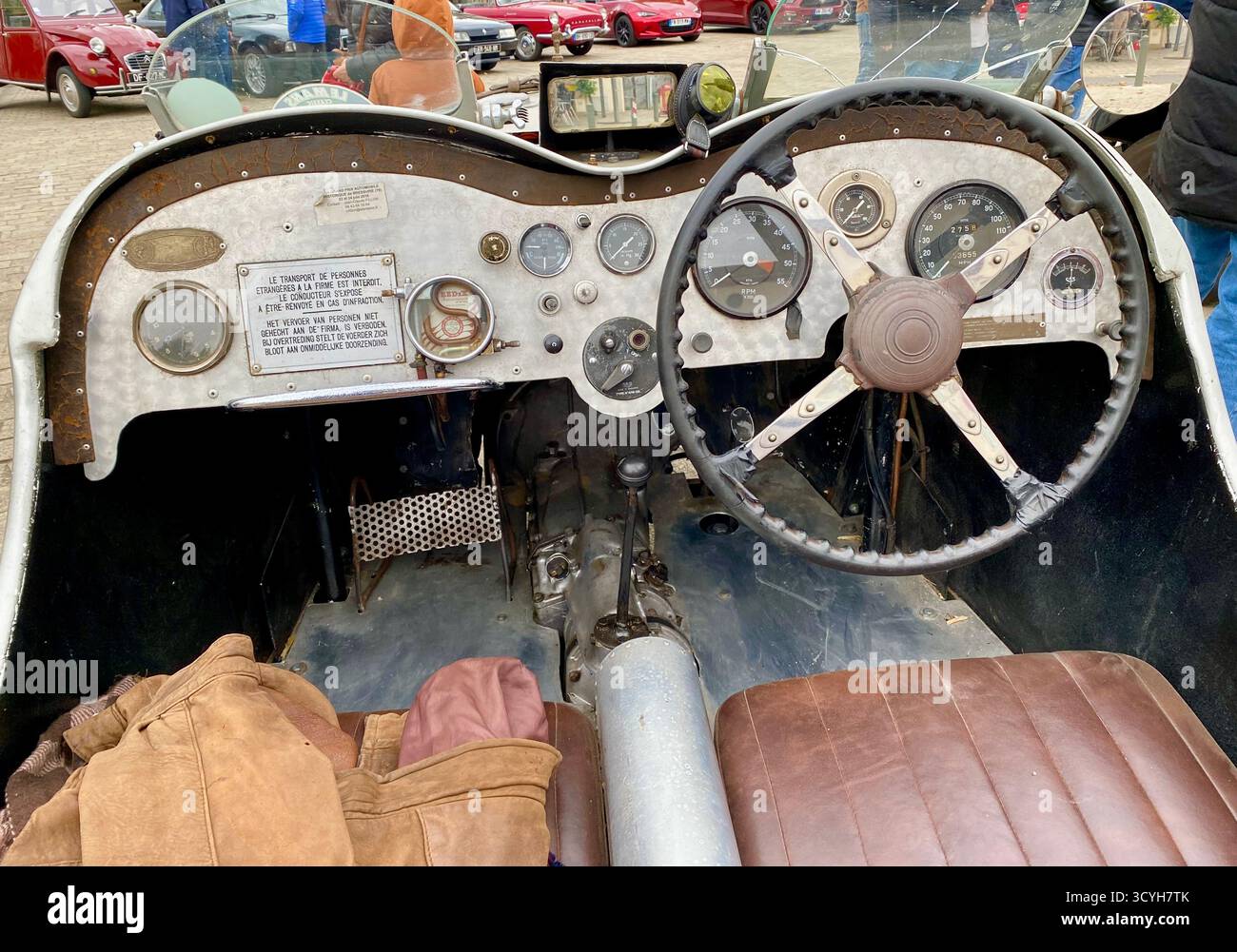 Oldtimer-MG-Rennwagen Stockfoto