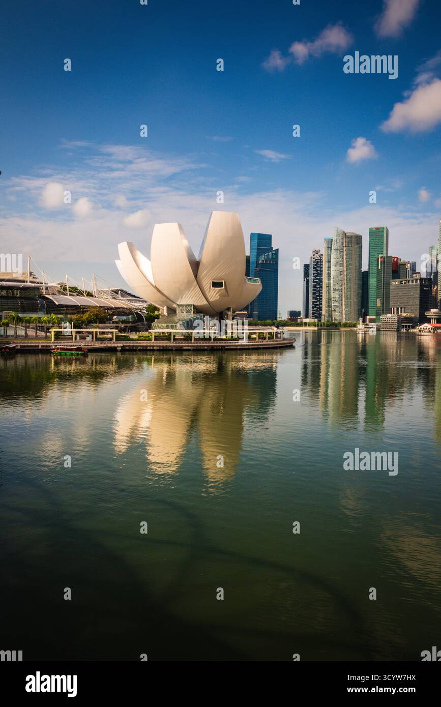 Singapur - 19. Oktober 2018: Stadtansicht im Zentrum der Innenstadt von Singapur City. Stockfoto