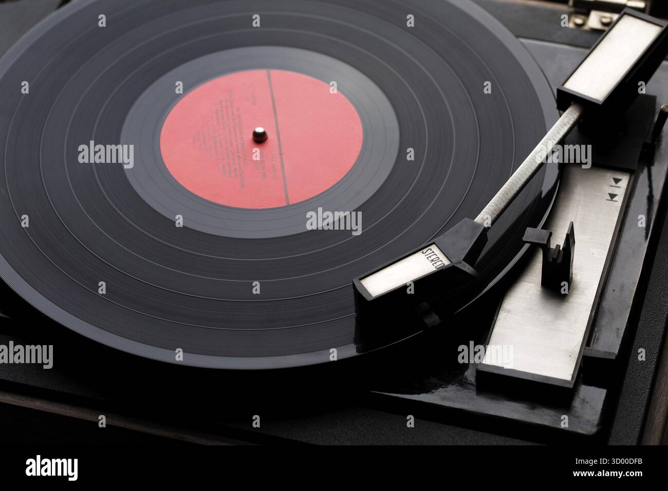 Foto des Musik-Audio-Players mit Schallplatten Stockfoto