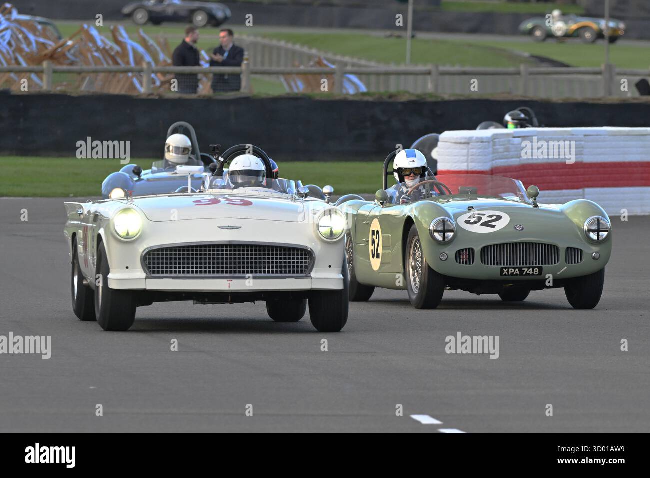 Bill Shepherd, Romain Dumas, Ford Thinderbird, Battlebird, Dean Baker, Gregor Fisken, HWM-Jaguar, Freddie March Memorial Trophy, ein 60-minütiges Rennen i Stockfoto