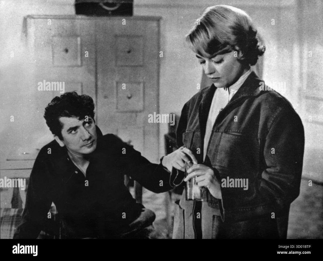 Trois jours à vivre drei Tage zu leben Jahr: 1957: Frankreich Daniel Gélin, Jeanne Moreau unter der Regie von Gilles Grangier Stockfoto