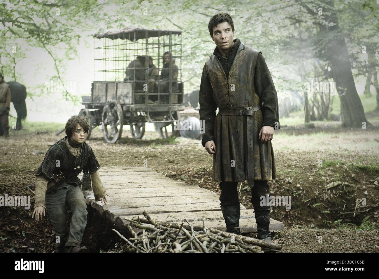 Game of Thrones TV Series 2011 - 2019 USA / UK erstellt von : David Benioff, D.B. Weiss 2012 Staffel 2, Episode 2: The Night Lands Regie: Alan Taylor Maisie Williams, Joe Dempsie Stockfoto