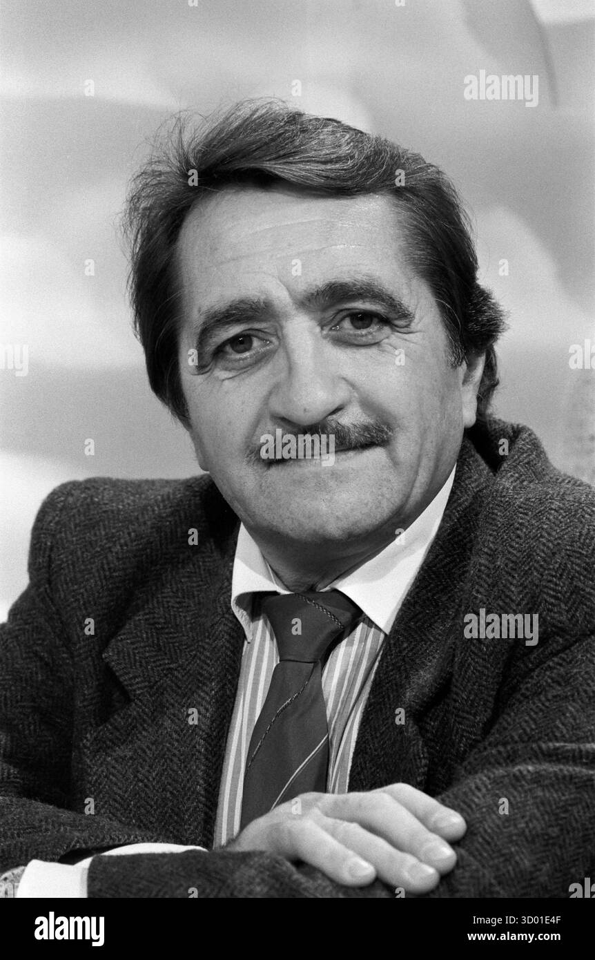 Der französische Journalist und Moderator Jean Bardin um 1985 Stockfoto