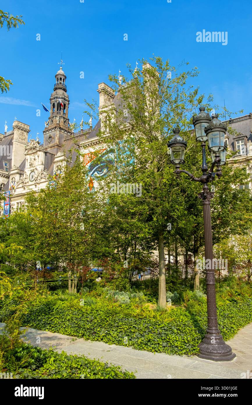 Frankreich, Paris, der städtische Wald auf dem Rathausplatz Stockfoto