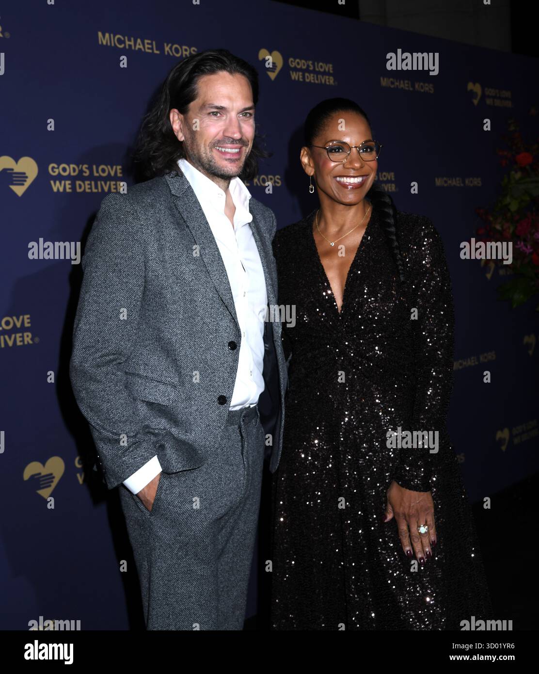20. Oktober 2025, New York, NY, USA: Will Swenson und Audra McDonald nehmen an der Feier der Golden Heart Awards 2025 teil. In der Cathedral Church of St. John the Divine in New York. Photo Image Press/Zuma Press 20. Oktober 2025. (Credit Image: © Photo Image Press via ZUMA Press Wire) NUR REDAKTIONELLE VERWENDUNG! Nicht für kommerzielle ZWECKE! Stockfoto