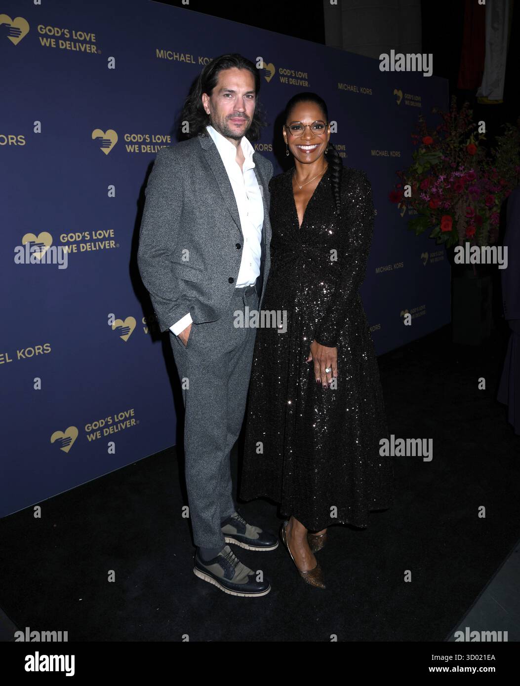 20. Oktober 2025, New York, NY, USA: Will Swenson und Audra McDonald nehmen an der Feier der Golden Heart Awards 2025 teil. In der Cathedral Church of St. John the Divine in New York. Photo Image Press/Zuma Press 20. Oktober 2025. (Credit Image: © Photo Image Press via ZUMA Press Wire) NUR REDAKTIONELLE VERWENDUNG! Nicht für kommerzielle ZWECKE! Stockfoto