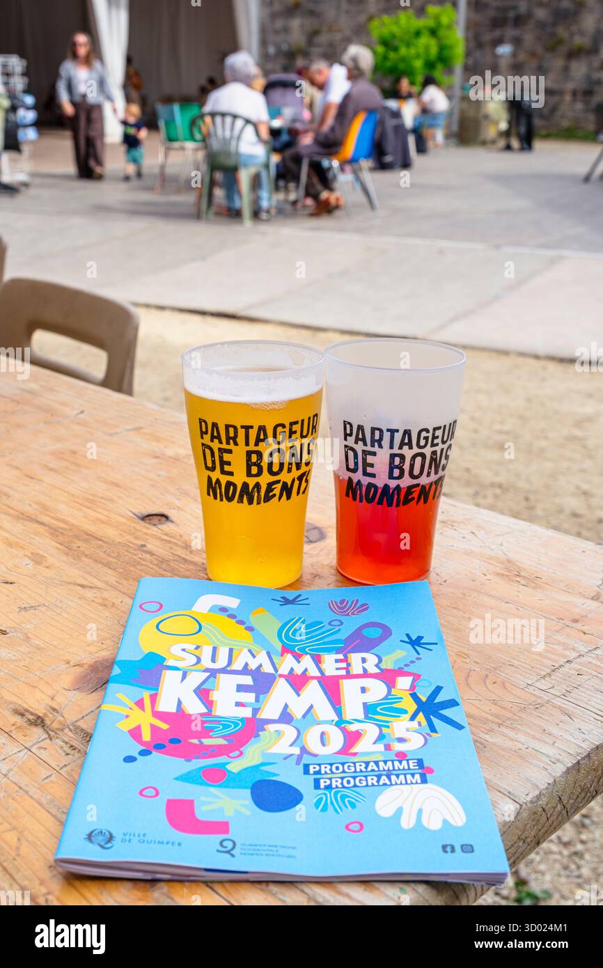 Frankreich, Finistere, Quimper, Sommer Kemp, kulturelle und sportliche Aktivitäten an verschiedenen Orten der Stadt Stockfoto