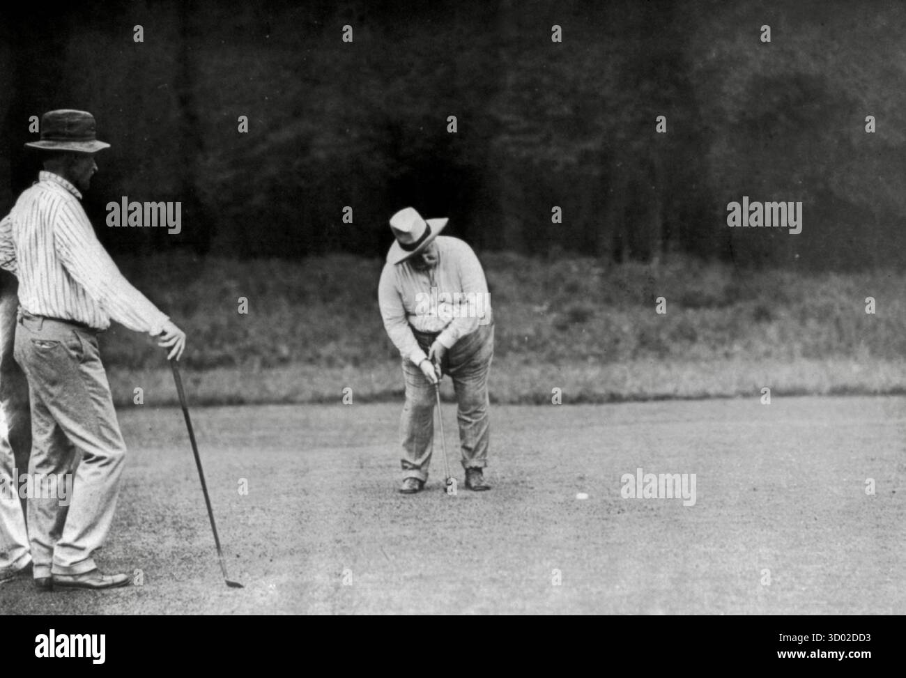 William Howard Taft, 27. Präsident der Vereinigten Staaten, Golf bei Chevy Chase, 28. Juni 1909. Stockfoto