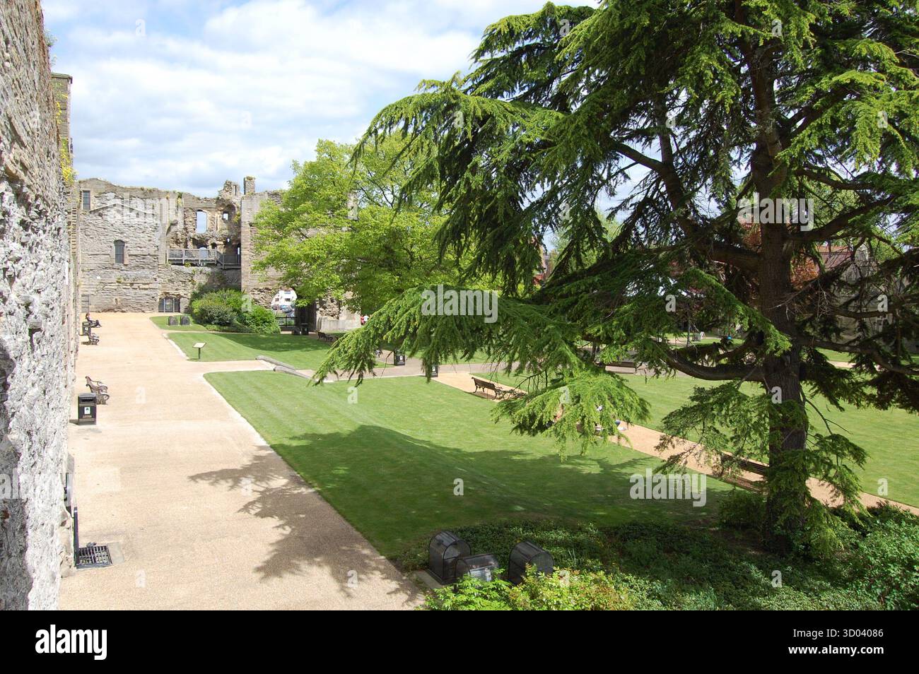 Ruinen von Newark Castle und den berühmten Castle Gardens, Newark on Trent, Nottinghamshire, England Stockfoto