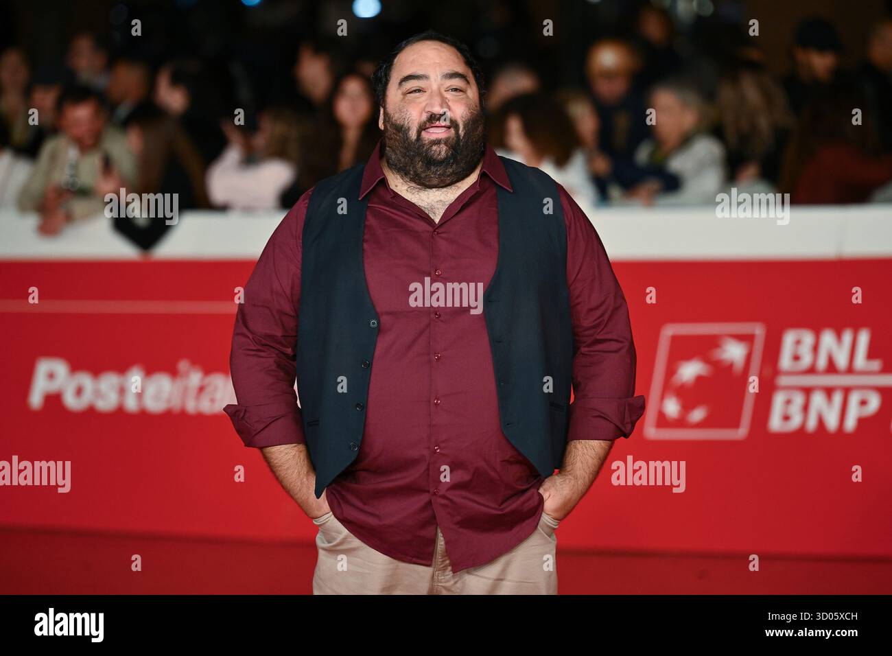Nicola Nocella besucht den roten Teppich der besten FILMWELTEN während des 20. Rom Film Festivals im Auditorium Parco Della Musica am 21. Oktober 2025 in Rom Stockfoto