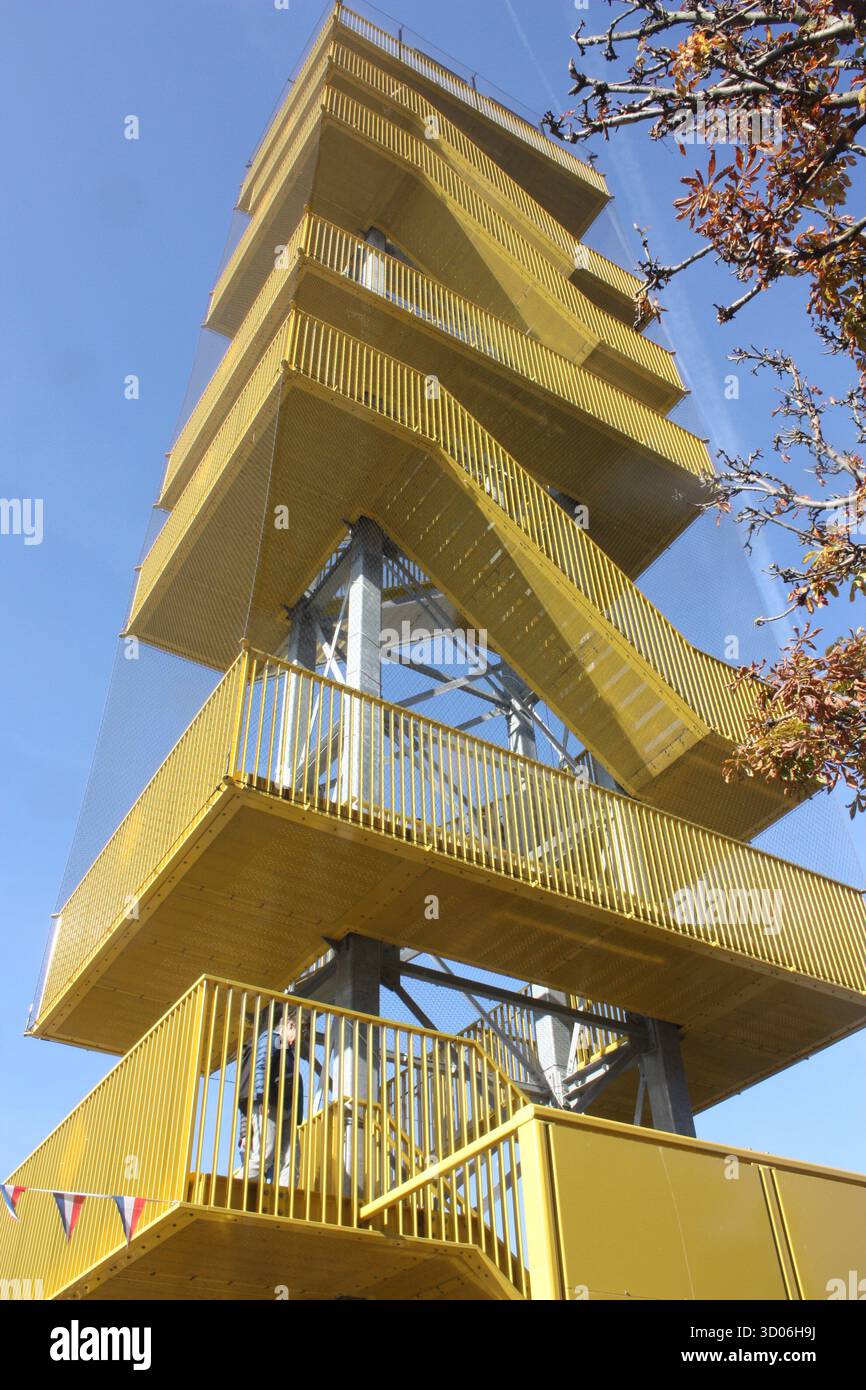 Der Aussichtsturm Binnenhof in den Haag Stockfoto