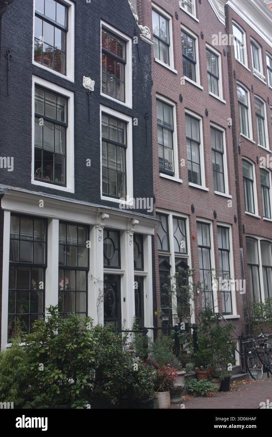 Gebäude an der Buiten Brouwers Straat im Westen Amsterdams Stockfoto