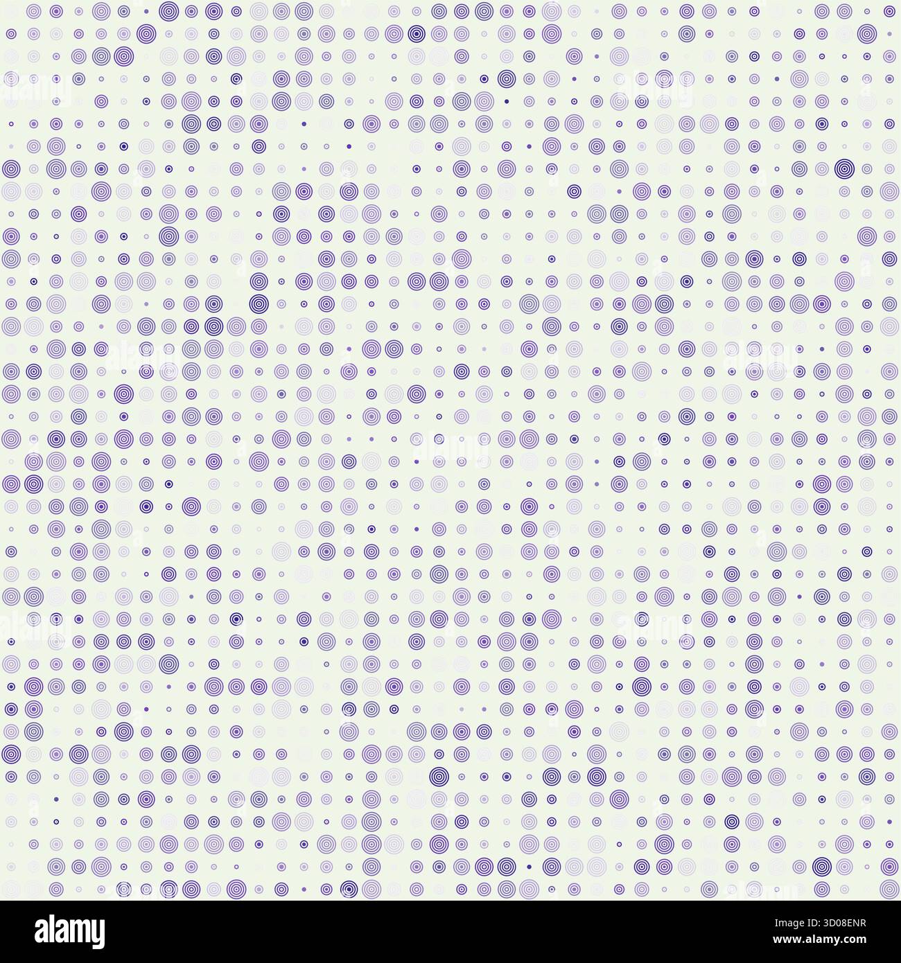 Geometrische Formkomposition mit einem Punktmuster in mehreren Violett- und Weißtönen. Stock Vektor