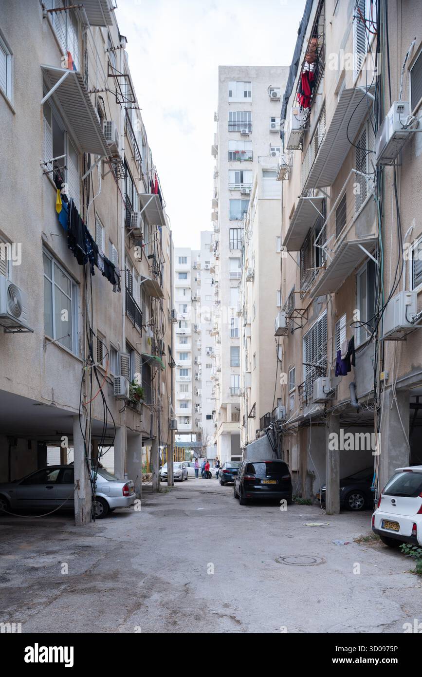 Israel, bat Yam - 5. dezember 2023: Stadtzentrum von bat Yam Stockfoto