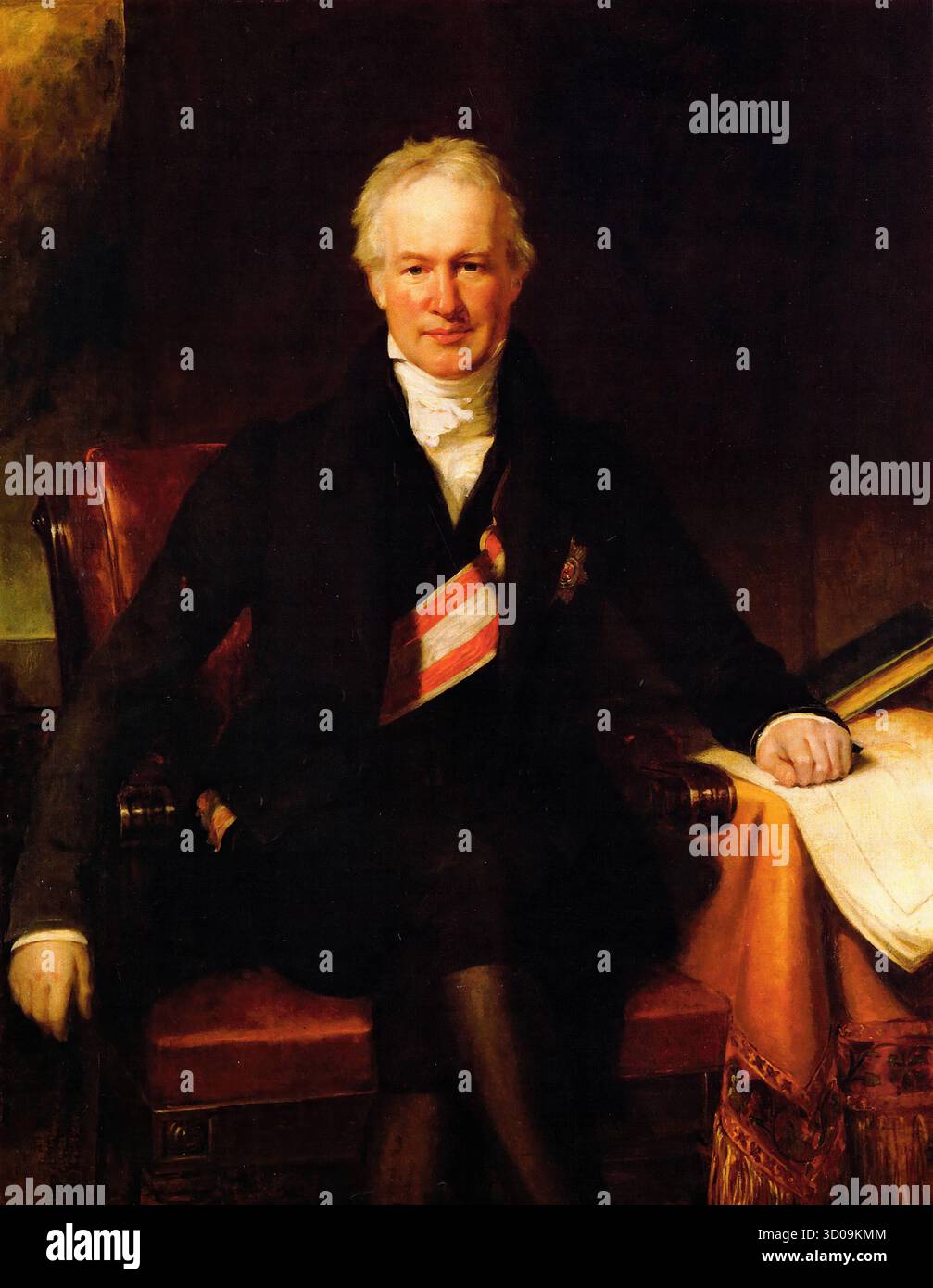 Friedrich Wilhelm Heinrich Alexander von Humboldt geb. 14. September 1769 in Berlin. 6. Mai 1859 ebenda, deutscher Forschungsreisender mit einem Stockfoto