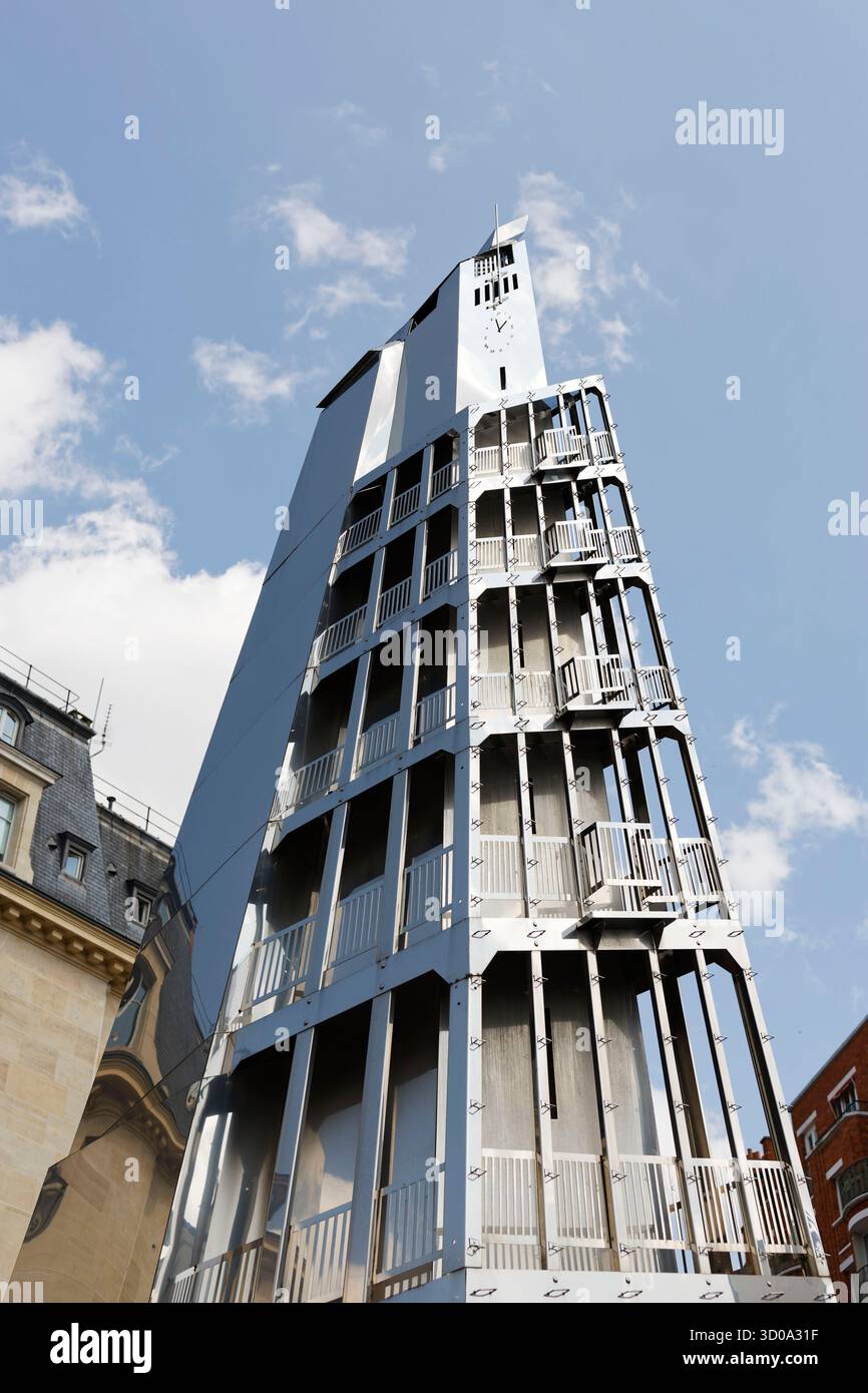 Frankreich, Paris, der Übungsturm des Künstlers Wang du, Pariser Feuerwehr - Champerret Kaserne Stockfoto