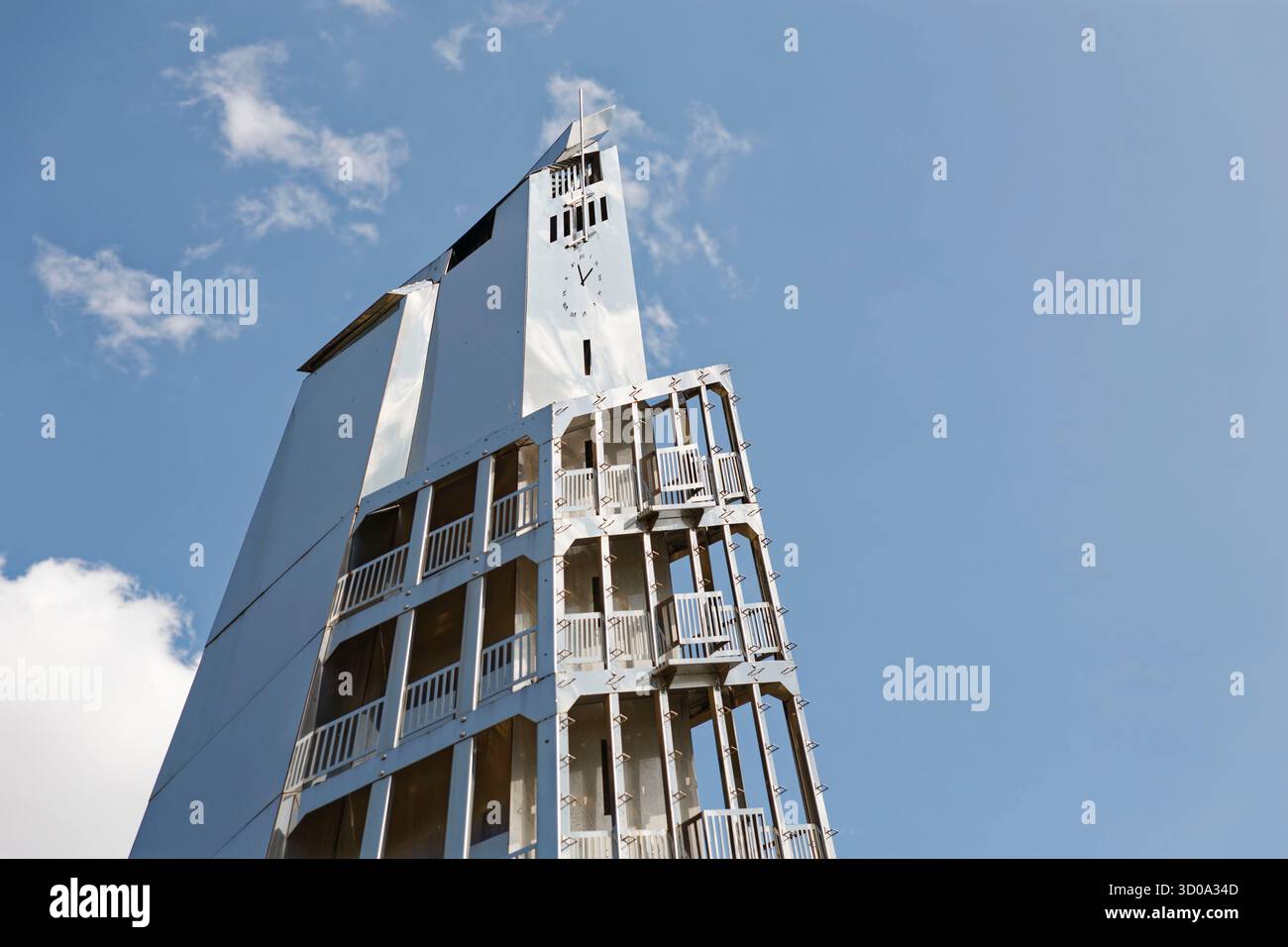Frankreich, Paris, der Übungsturm des Künstlers Wang du, Pariser Feuerwehr - Champerret Kaserne Stockfoto