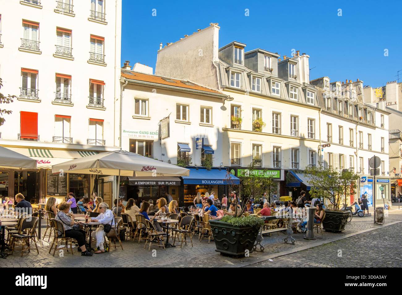 Frankreich, Paris, Montmartre, Rue des Abbesses Stockfoto