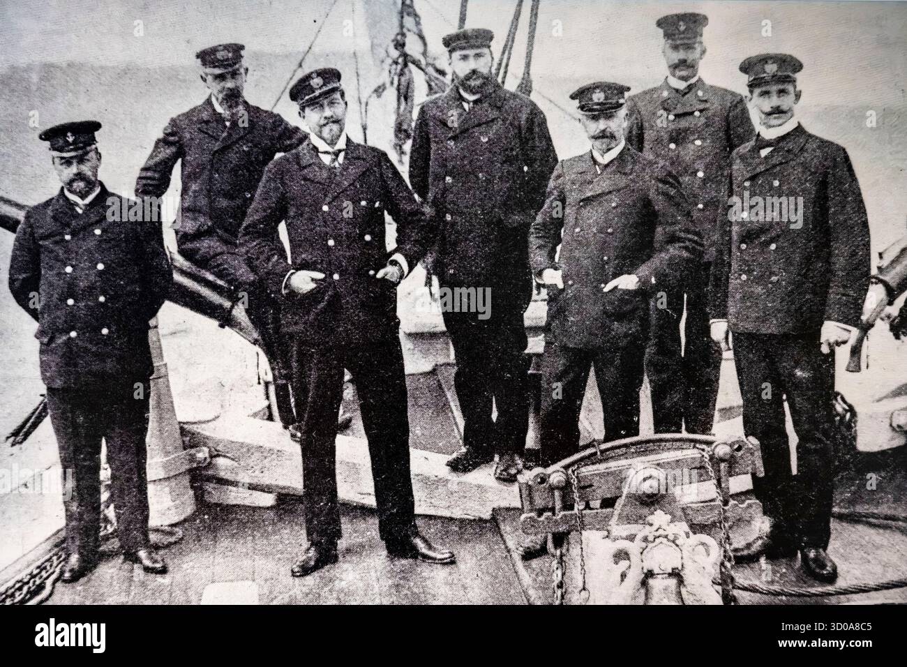 Norwegen, Svalbard, Spitzbergen, historische Fotografie, Polarforschung Stockfoto