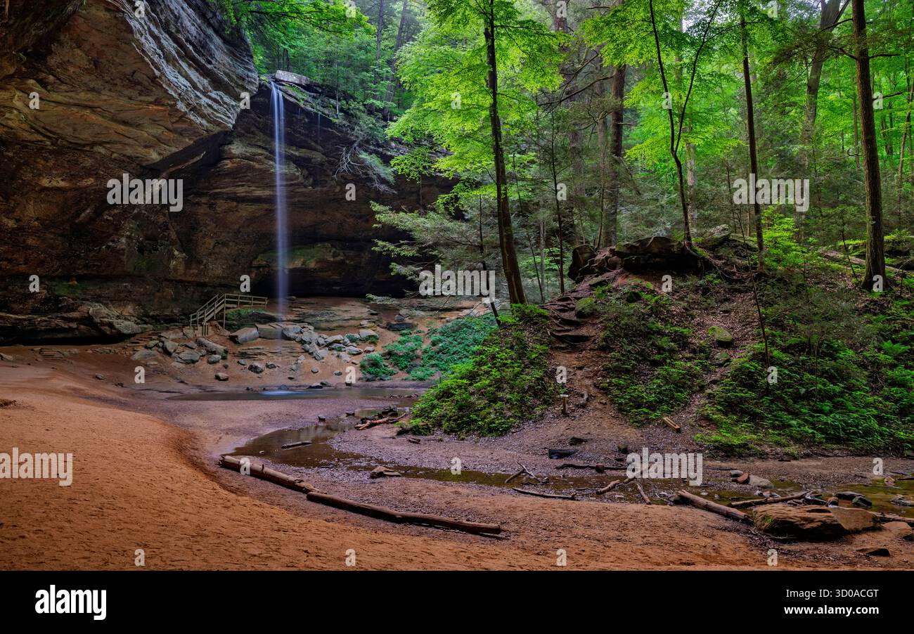 Ash Cave, Hocking Hills State Park, Ohio Stockfoto