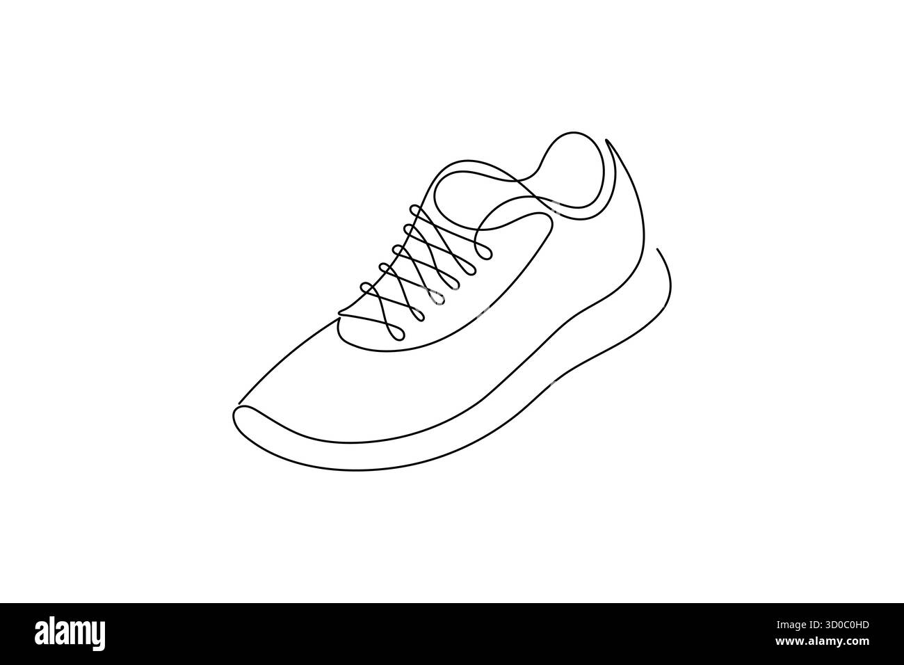 Schuhe Symbol durchgehende einzeilige Zeichnung minimalistischer Umrissvektor Illustration Stock Vektor Schuhe Symbol durchgehende einzeilige Zeichnung minimalistischer Umrissvektor Illustration Stock Vektor