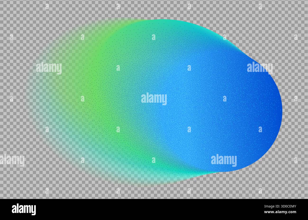 Grüner blauer Blob transparenter Farbverlauf Hintergrundfarbe abstraktes Unschärfe Rauschen. Diese Vektorkollektion zeichnet sich durch weiche, fließende Formen und strahlende Lichteffekte aus Stock Vektor