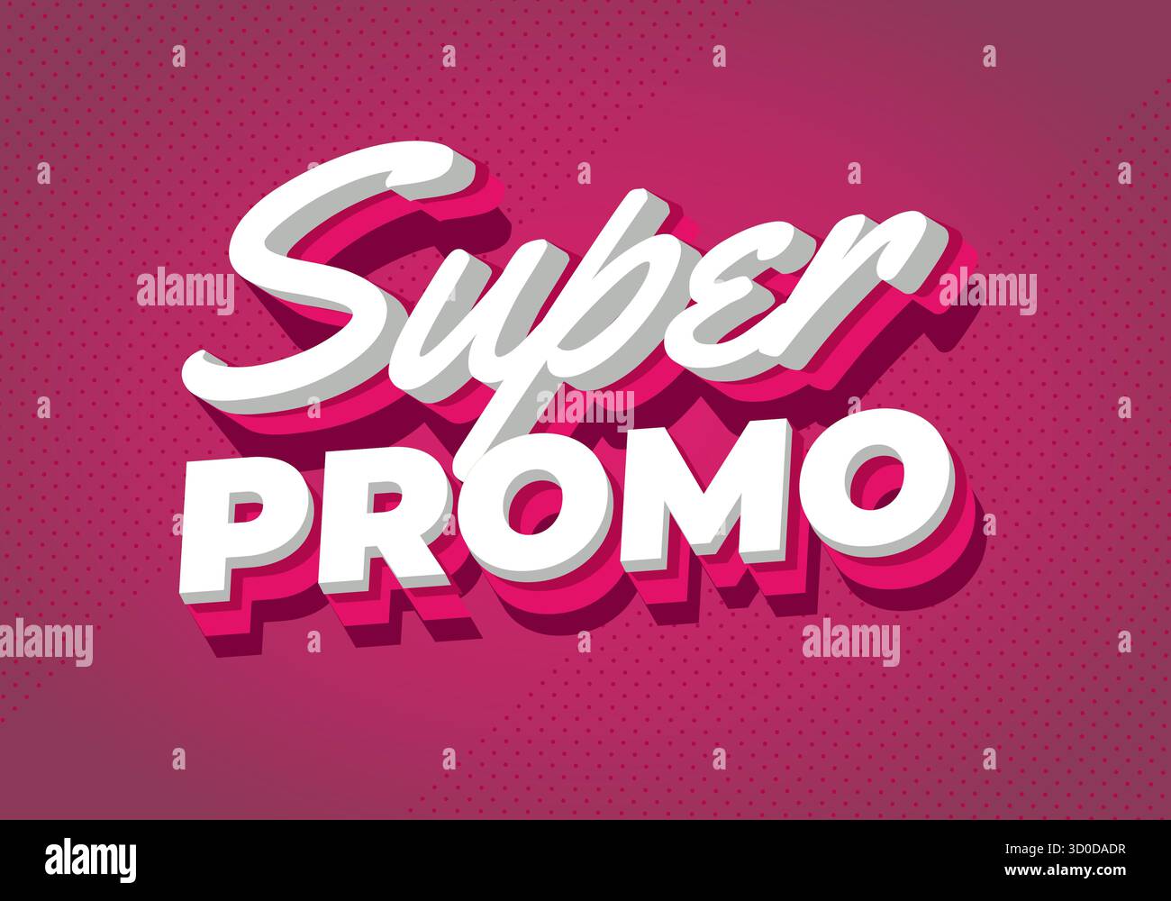 Super-Angebot. Moderner Schriftstil, perfekt für Marketing- und Werbekampagnen Stock Vektor