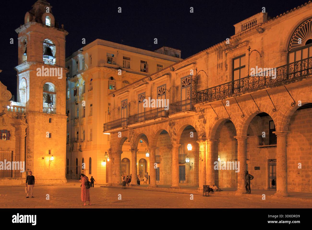 Kuba, Havanna, Plaza de la Catedral, Stockfoto