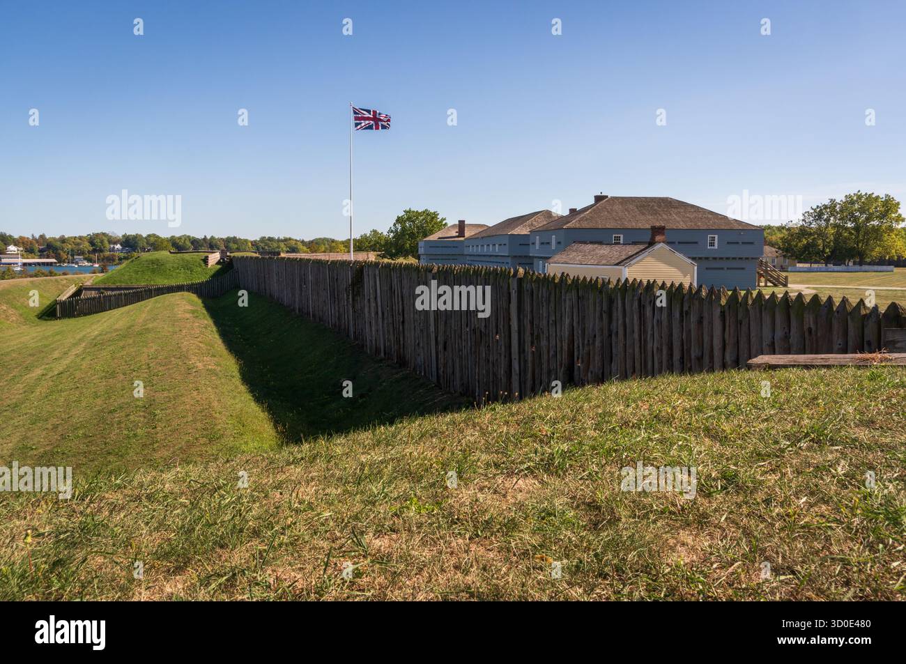 Fort George in Niagara-on-the-Lake ist eine wichtige militärische Festung aus dem Krieg von 1812 Stockfoto