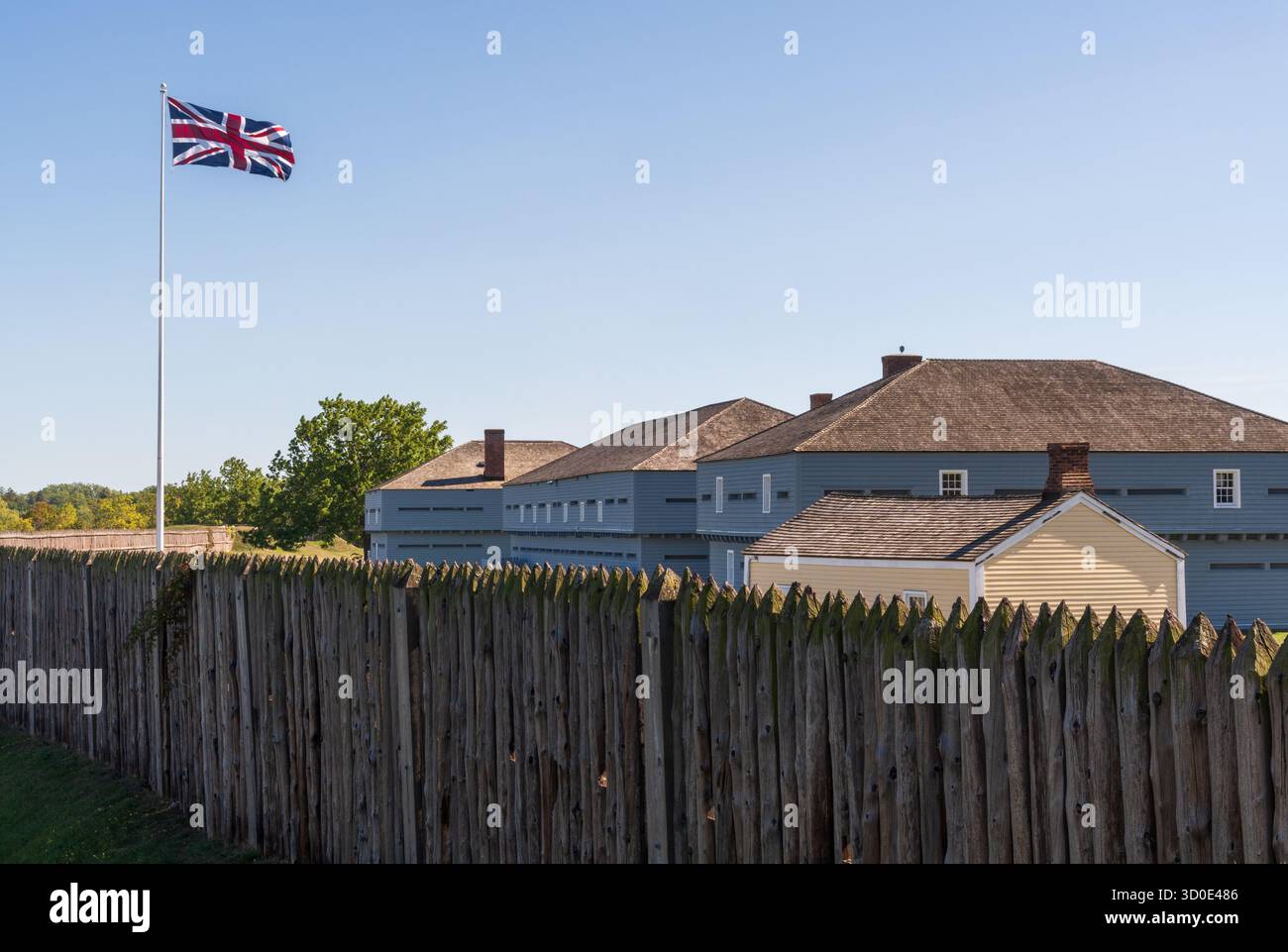 Fort George in Niagara-on-the-Lake ist eine wichtige militärische Festung aus dem Krieg von 1812 Stockfoto