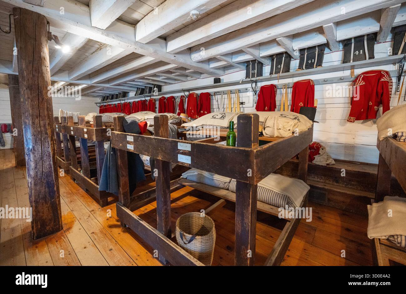 Fort George in Niagara-on-the-Lake ist eine wichtige militärische Festung aus dem Krieg von 1812 Stockfoto