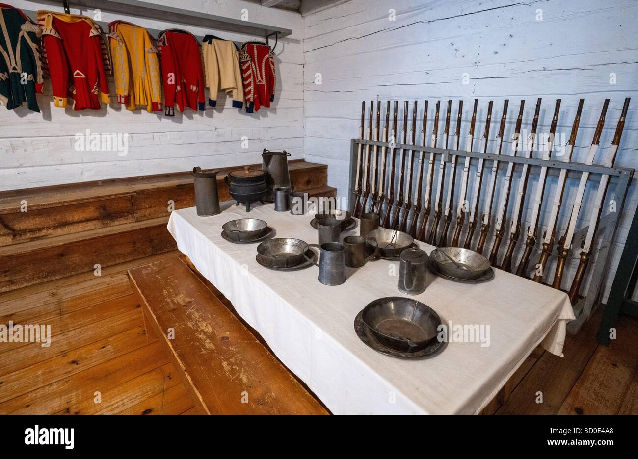 Fort George in Niagara-on-the-Lake ist eine wichtige militärische Festung aus dem Krieg von 1812 Stockfoto