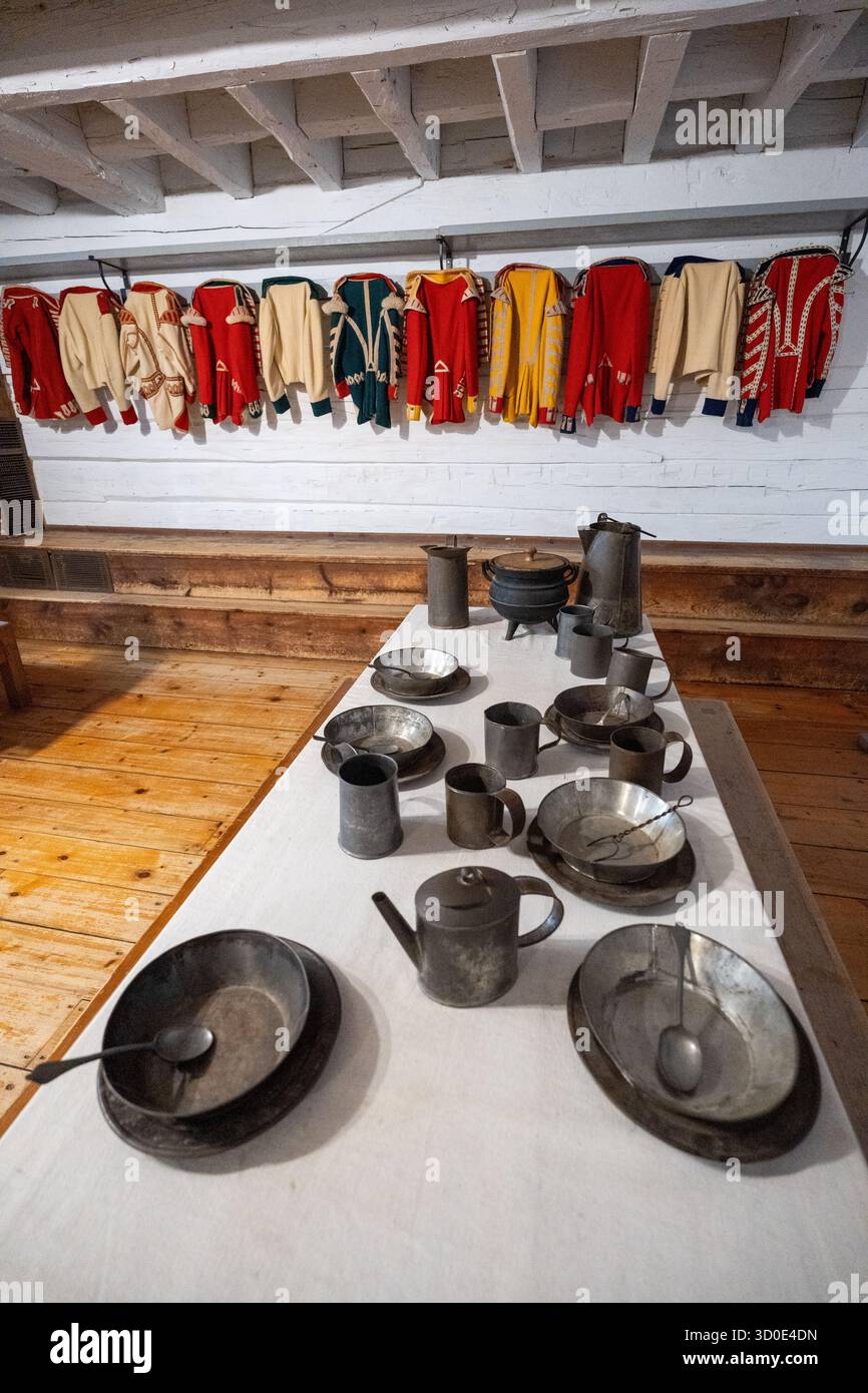 Fort George in Niagara-on-the-Lake ist eine wichtige militärische Festung aus dem Krieg von 1812 Stockfoto