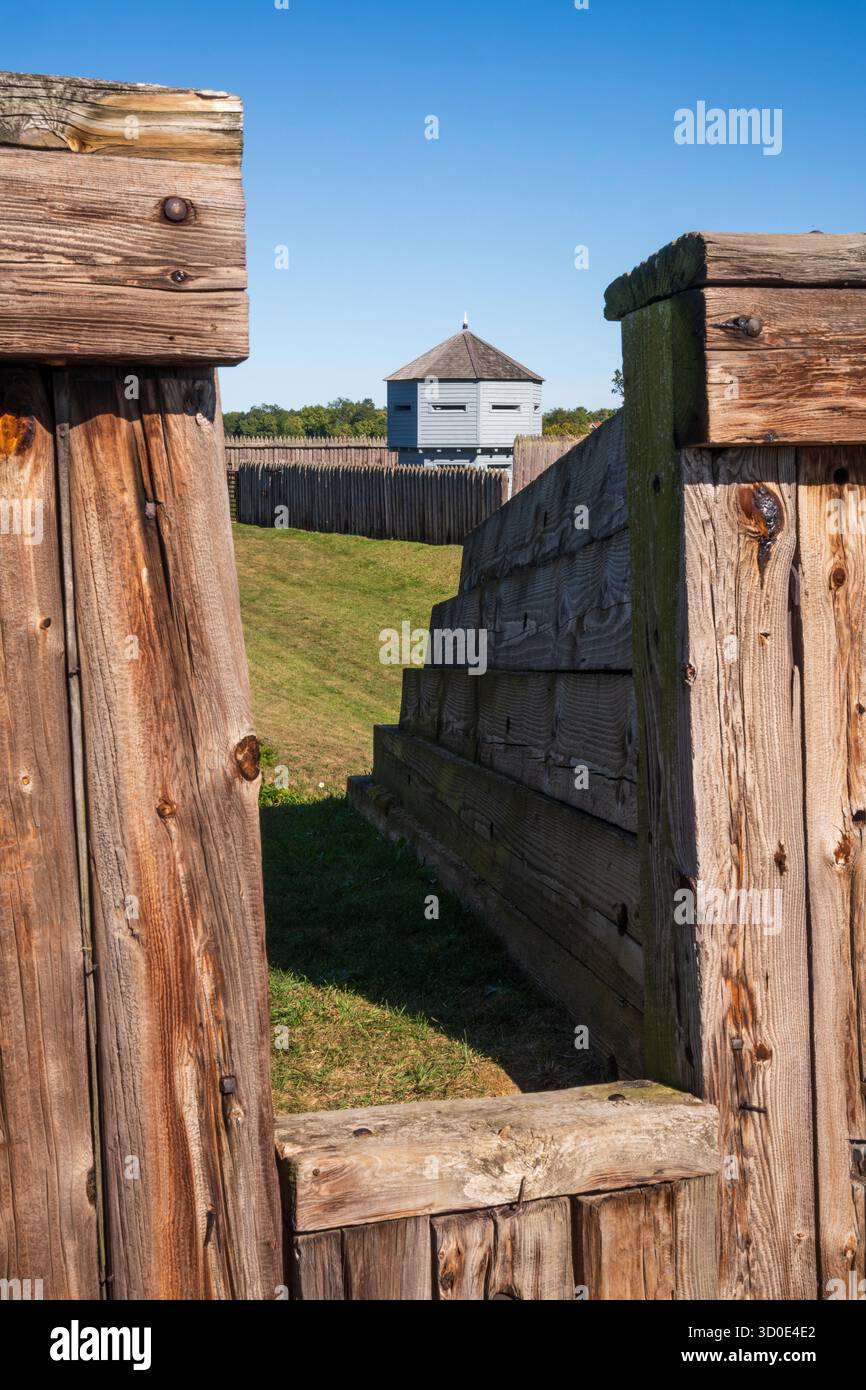 Fort George in Niagara-on-the-Lake ist eine wichtige militärische Festung aus dem Krieg von 1812 Stockfoto