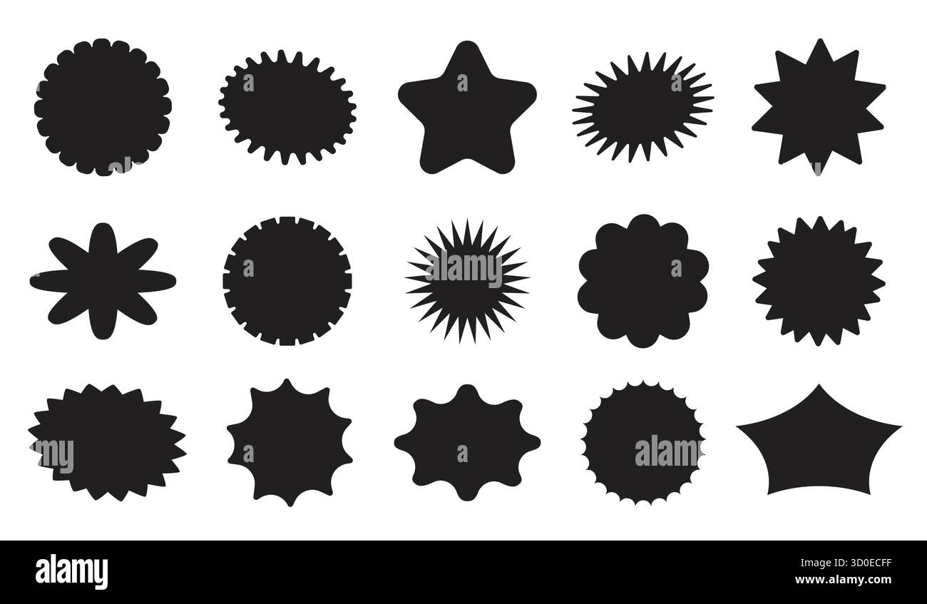 Leeres Verkaufsetikett und Abzeichen Form Vektor Illustration für Marketing-, Geschäfts- und Designprojekte Stock Vektor