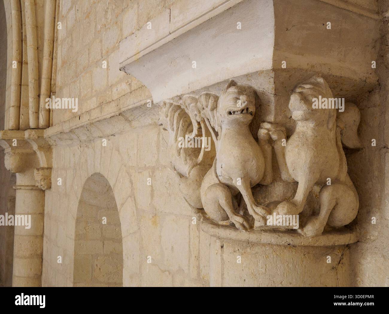 Hauptstädte, Kirche Saint Pallais, Saintes, Charentes-Maritime, neue Aquitanien, Frankreich Stockfoto