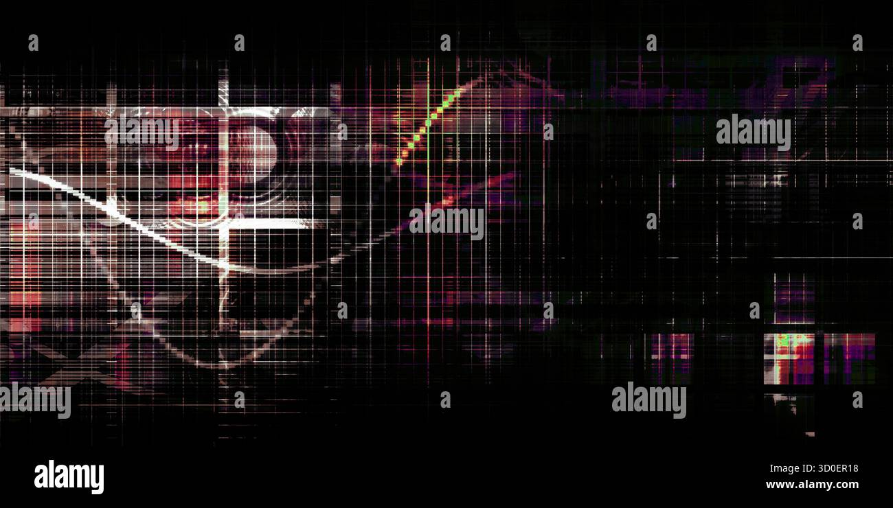 Zukunftsweisendes Tech Interface Design Für Die Digitale Transformation Stockfoto