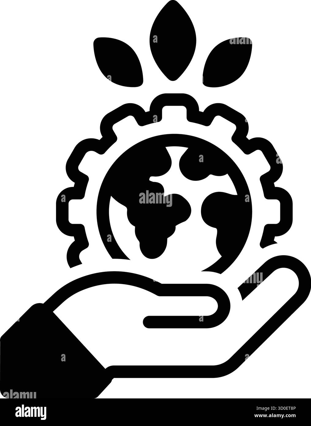 Symbol für nachhaltige Entwicklung, nachhaltig Stock Vektor