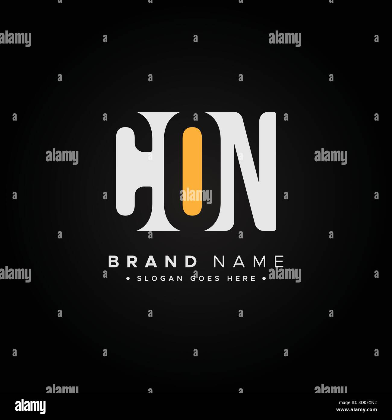 CON Vector Logo-Vorlage – kreatives Symbol für die Anfangsbuchstaben C, O und N Stock Vektor