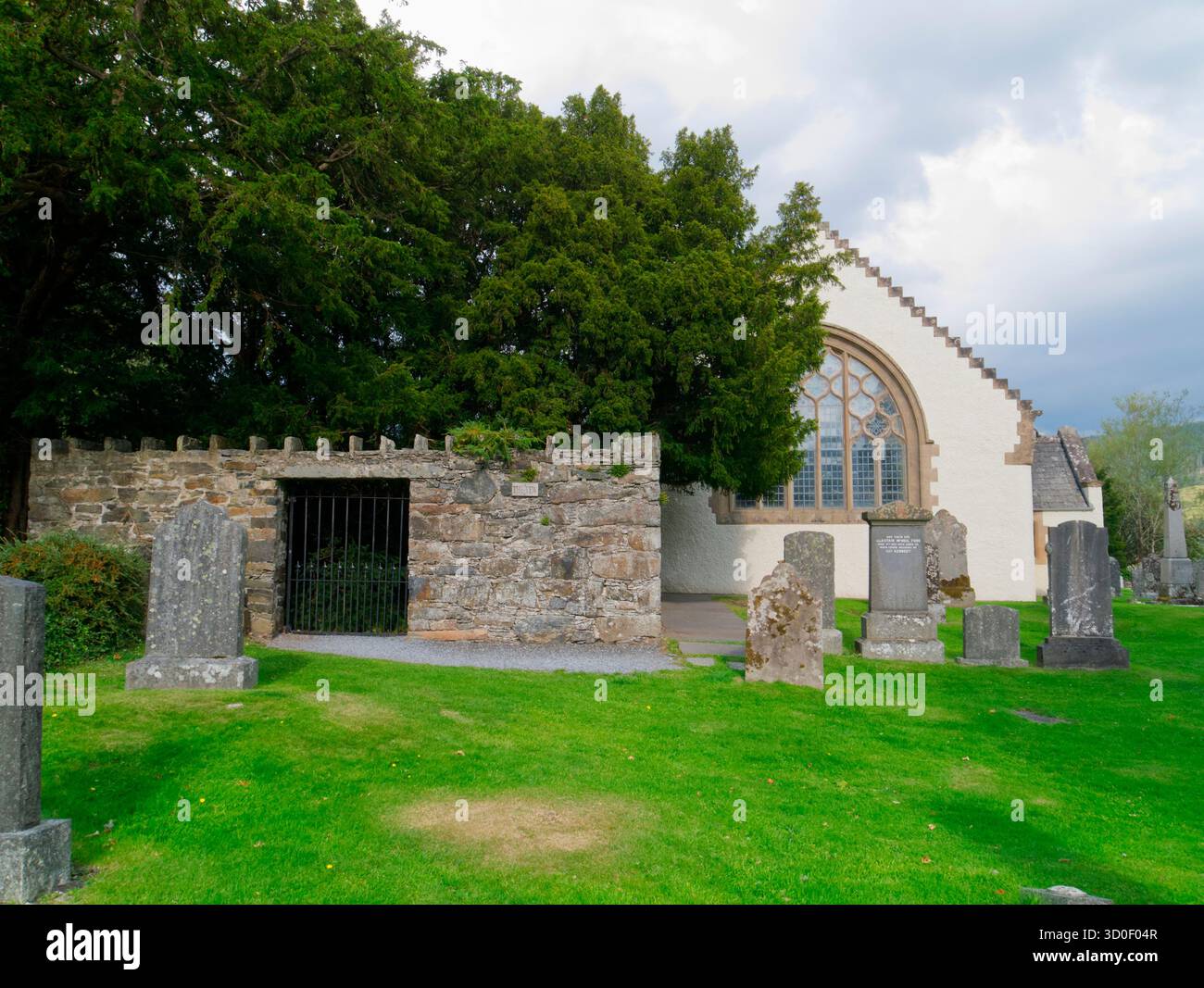 Friedhof Fortingall und alte Eiben, Perthshire Stockfoto