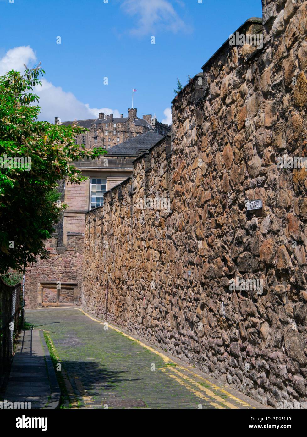 Old Edinburgh Telfer Wall, The Vennel, Edinburgh Stockfoto